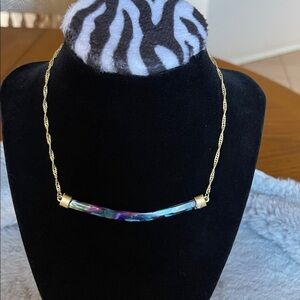 32" JM chain with stone Pendant